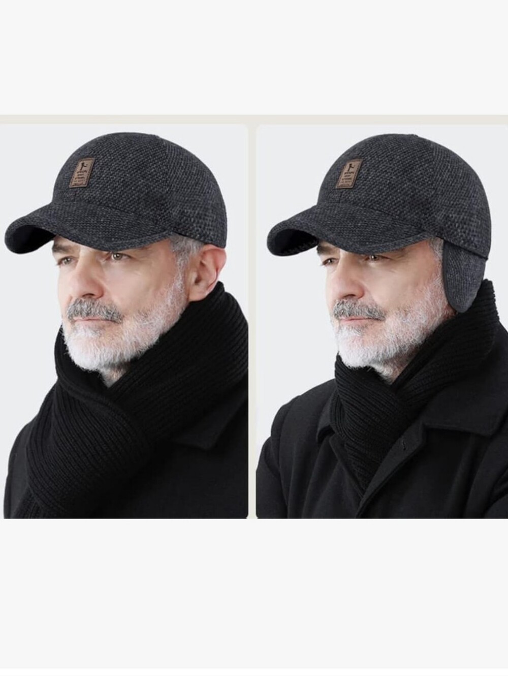 EDIKO NWOT Baseball Cap Warm Dad Caps with Earflaps Adjustable - O/S
